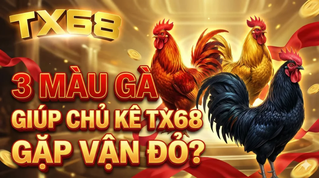 3 màu gà giúp chủ kê TX68 gặp vận đỏ