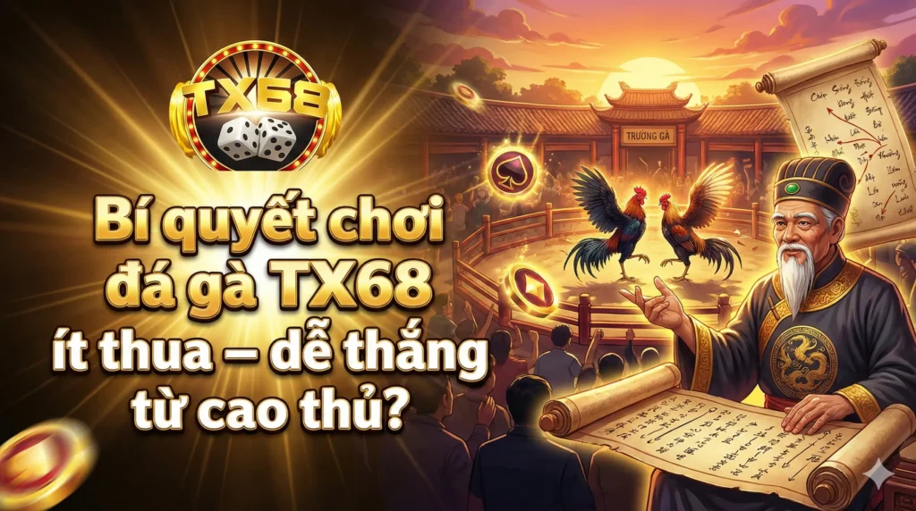 Bí quyết chơi đá gà TX68 ít thua – dễ thắng từ cao thủ
