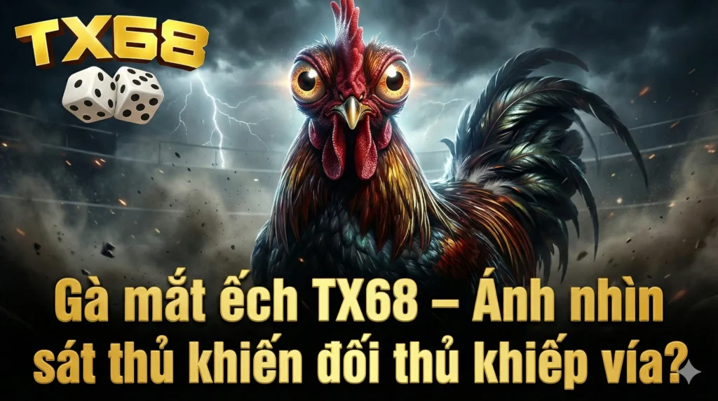 Gà mắt ếch TX68 – Ánh nhìn sát thủ khiến đối thủ khiếp vía