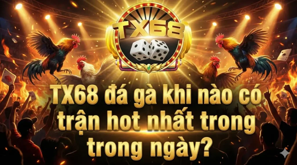 TX68 đá gà khi nào có trận hot nhất trong ngày?
