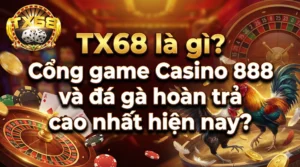 TX68 là gì? Cổng game Casino 888 và đá gà hoàn trả cao nhất hiện nay