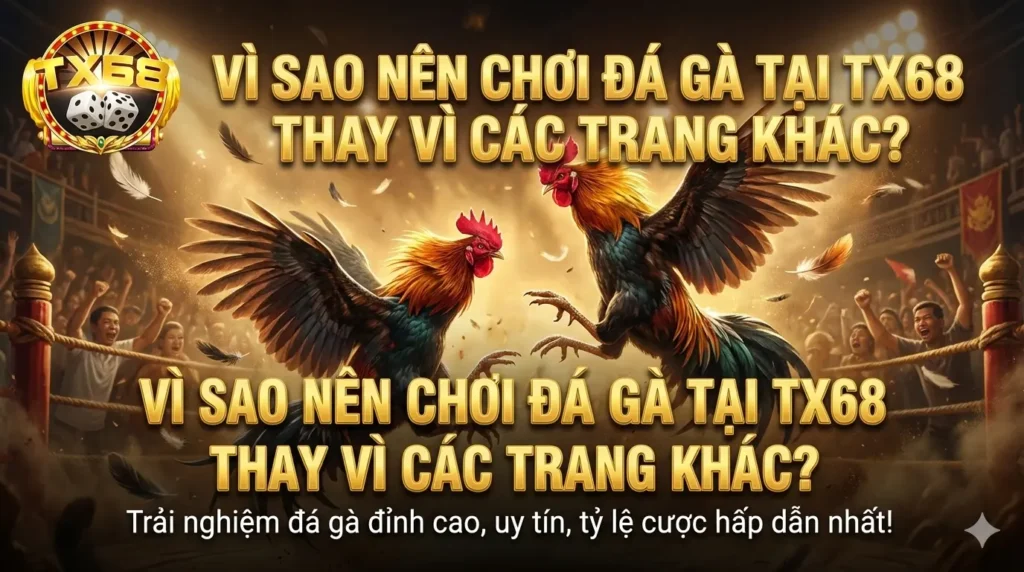 Vì sao nên chơi đá gà tại TX68 thay vì các trang khác?