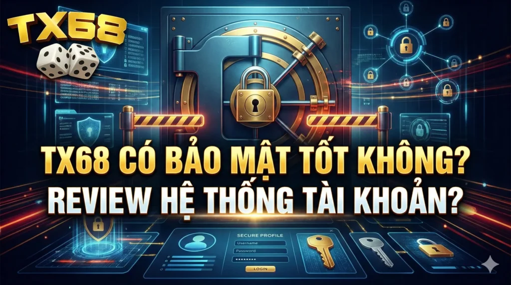 TX68 có bảo mật tốt không? Review hệ thống tài khoản