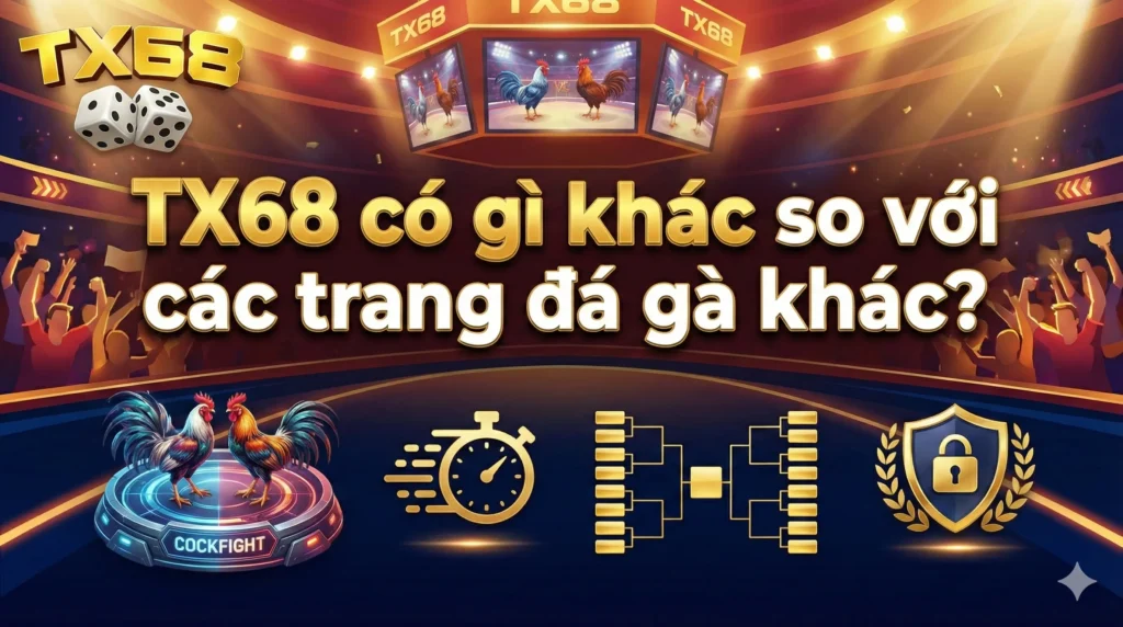 TX68 có gì khác so với các trang đá gà khác?