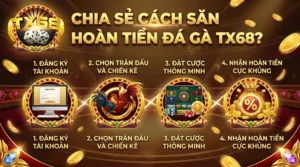 Chia sẻ cách săn hoàn tiền đá gà TX68