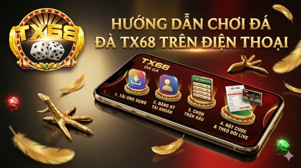 Hướng dẫn chơi đá gà TX68 trên điện thoại