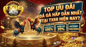 Top ưu đãi đá gà hấp dẫn nhất tại TX68 hiện nay